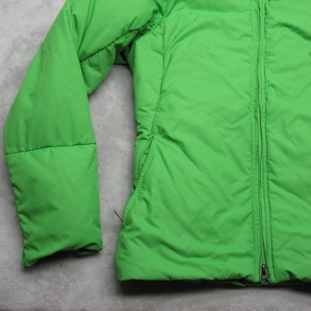 Nike Down Jacket Youth Large 12-14 Green Swoosh Zip Pockets Ripstop Full Zip - Picture 8 of 16